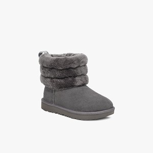 Ugg Fluff Mini Quilted Klassiska Stövlar Barn Grå (963542VZC)